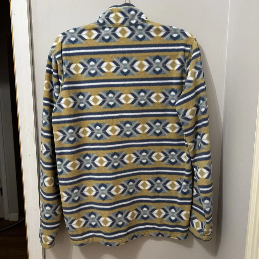 Eddie Bauer Fleece Sweatshirt Aztec Print Women's Small 1/4 Zip Pullover - Picture 5 of 5